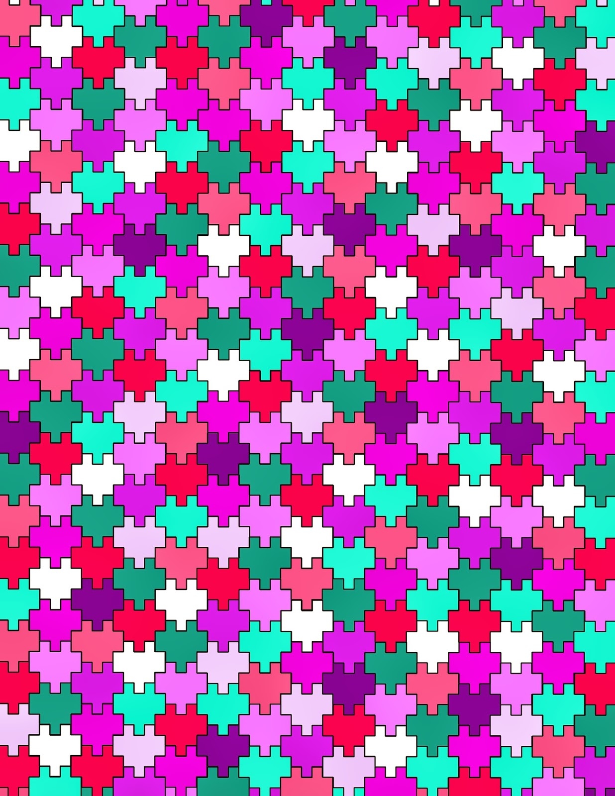 Minecraft Pixel Heart Tessellation Free Printable 