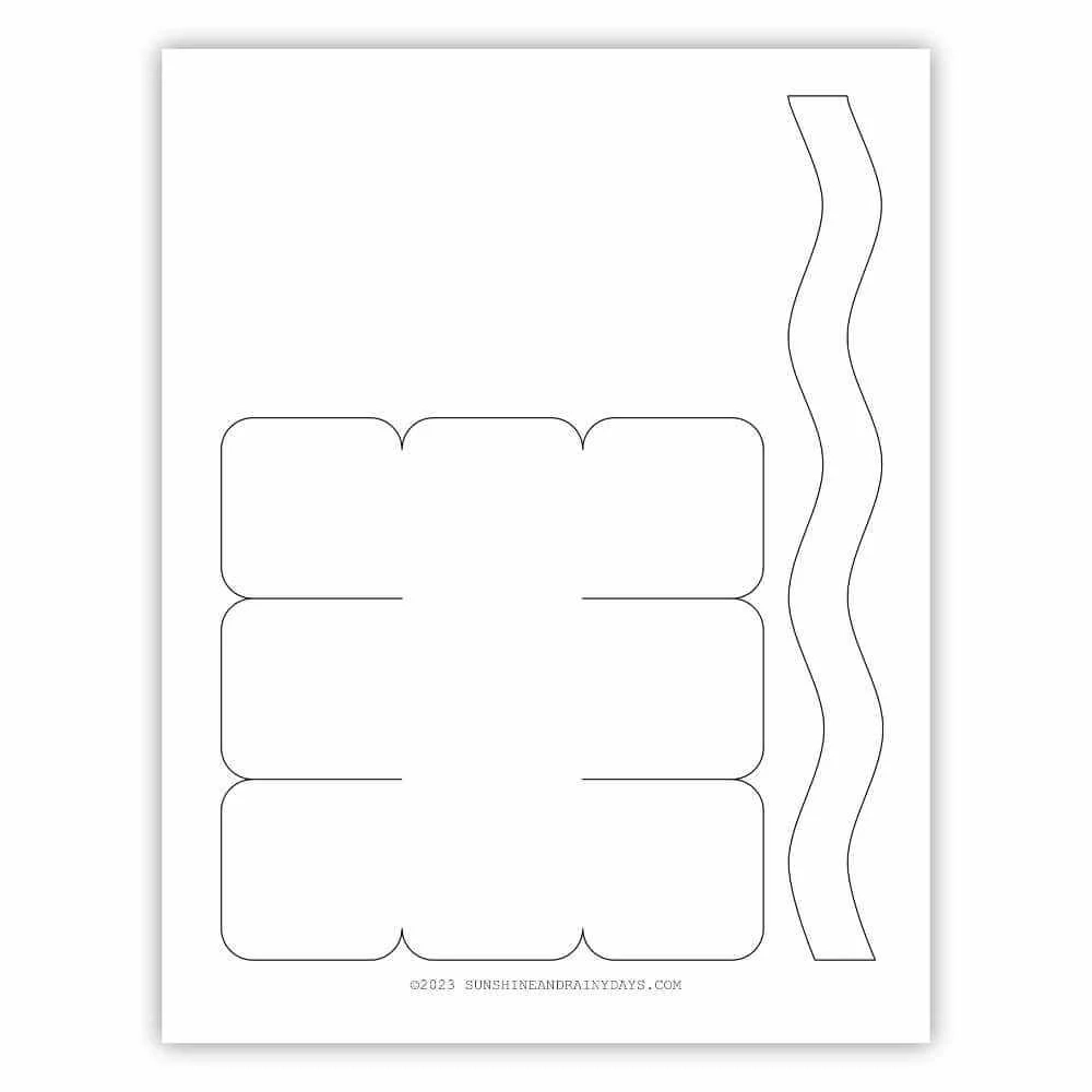 Printable Paper Basket Template