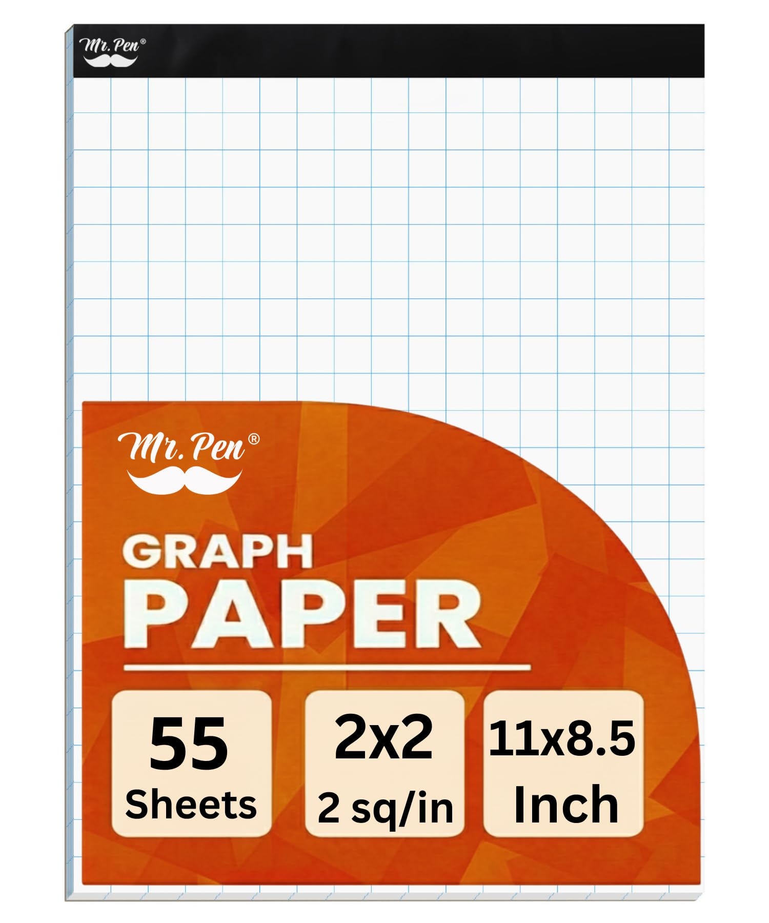 Mr Pen Graph Paper 2x2 2 Squares Per Inch 8 5 x11 55 