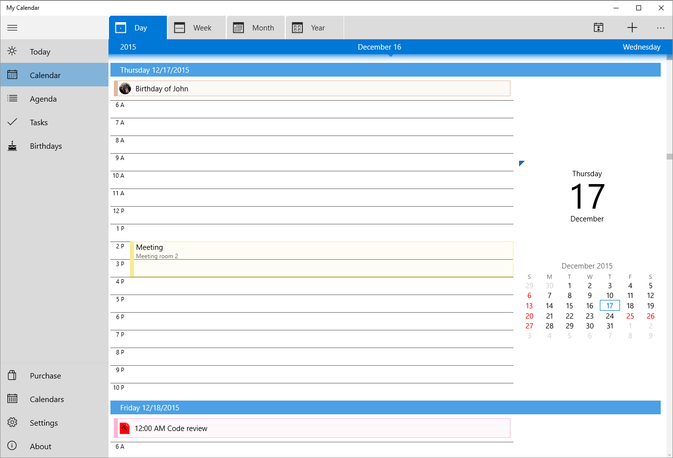 Calendar Planner For Windows