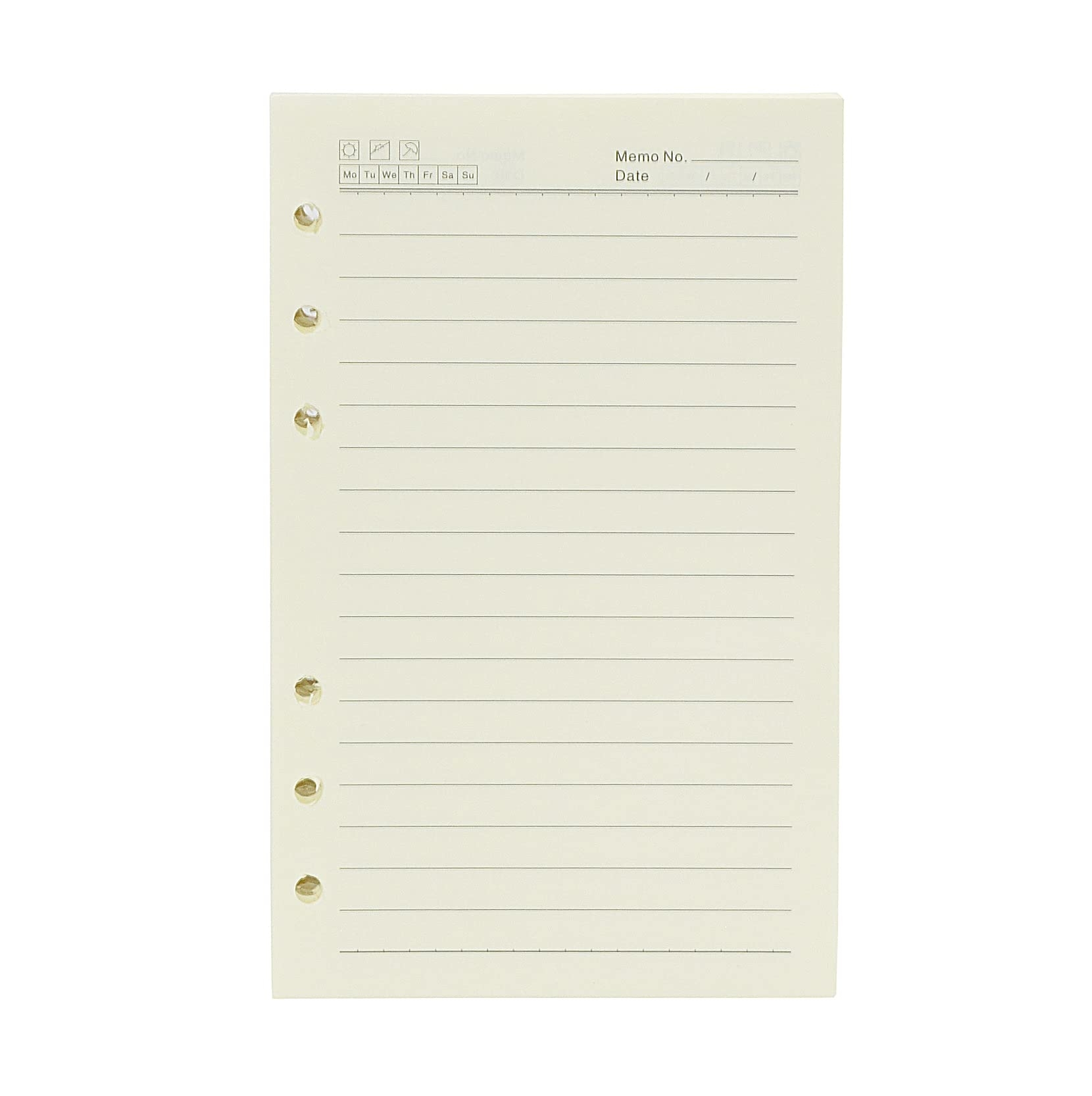 NectaRoy 2 Packs Lined Journal Notebook Paper 6 Ring A6 Binder 