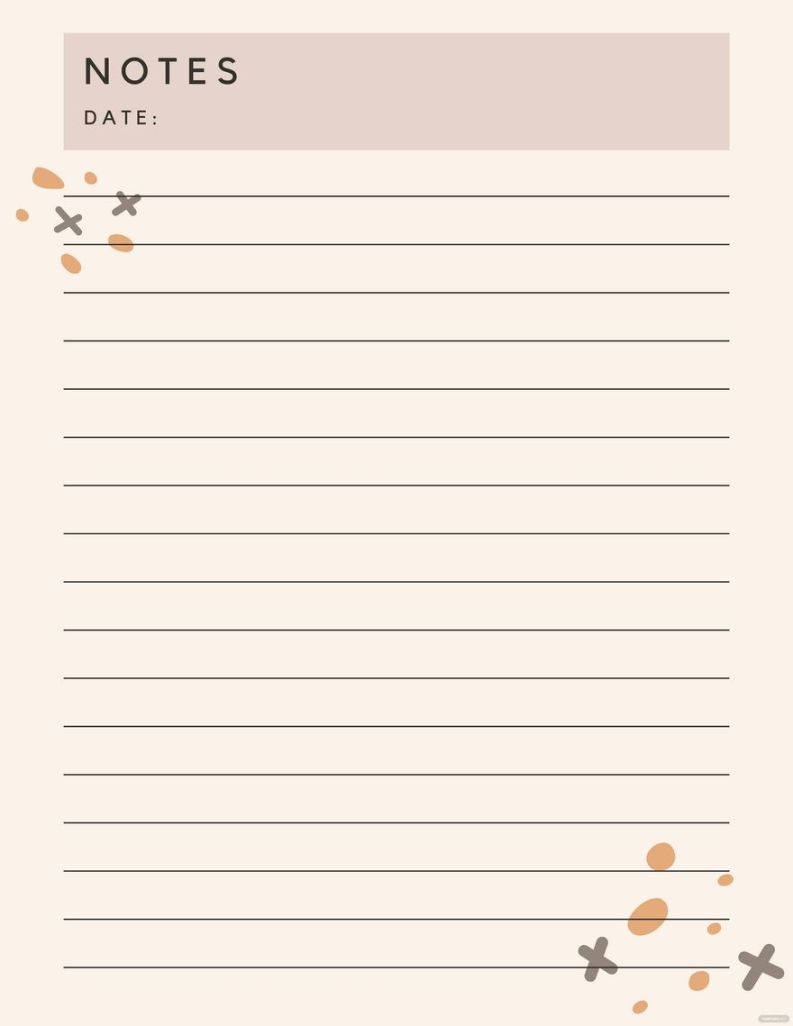 Printable Note Paper Pdf