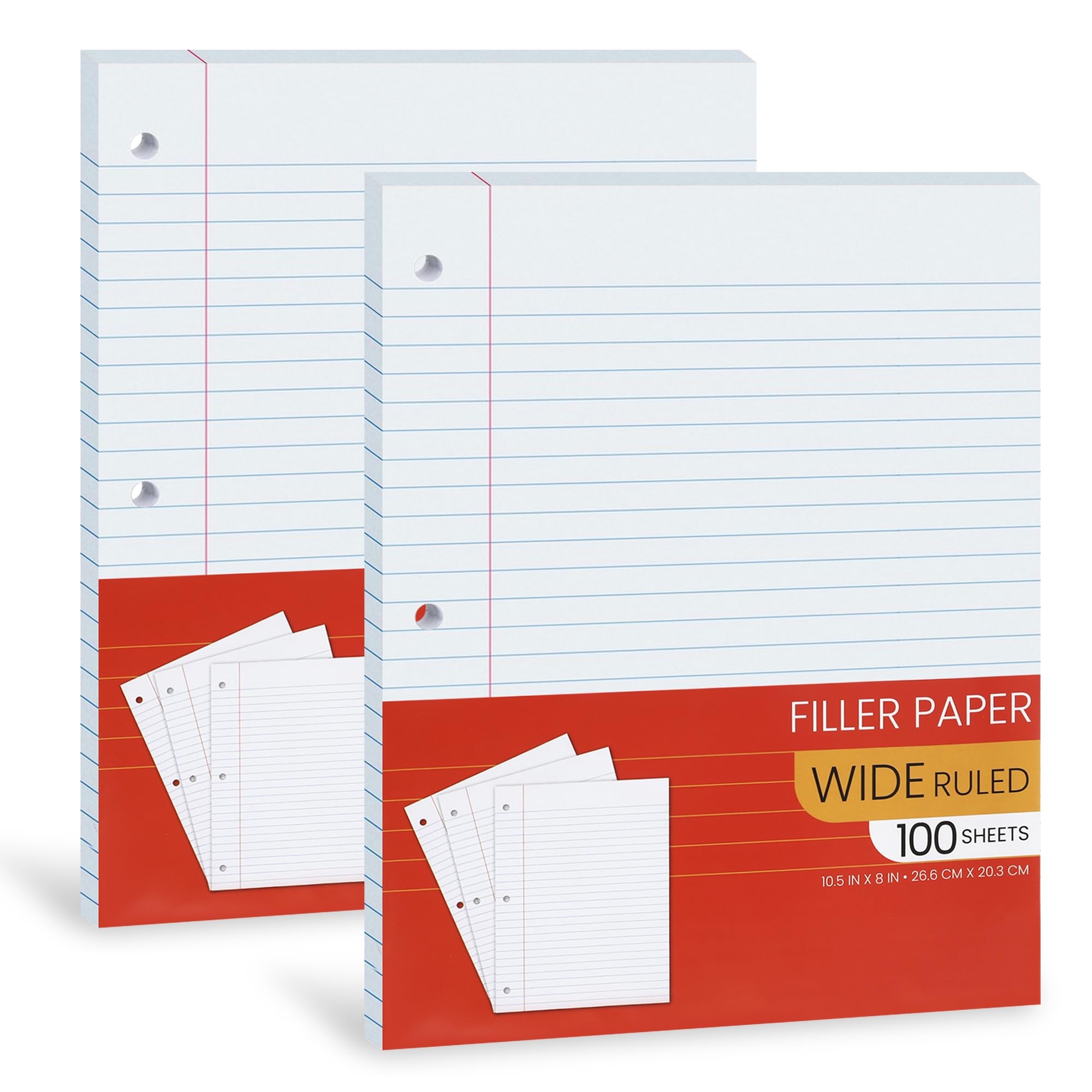 Notebook Paper Wide Ruled Loose Leaf Paper Wide Ruled Notebook 