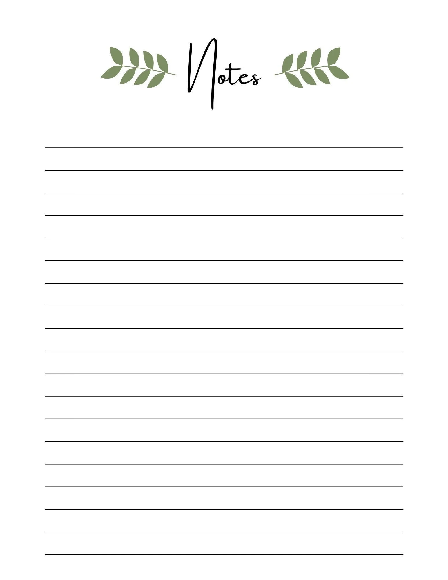 Notes Page Printable Printable Page For Notes Lined Note Paper 