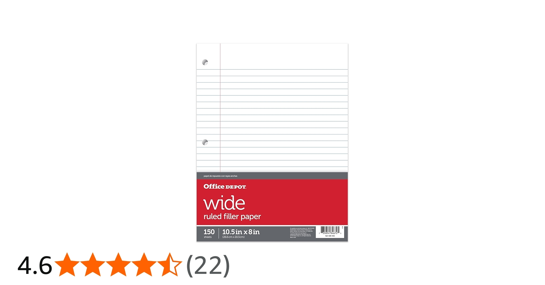 Office Depot Lined Paper