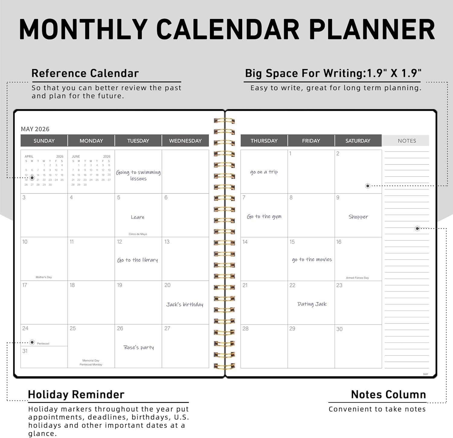 Office Planner January 2021 December 2022 Monthly Calendar 