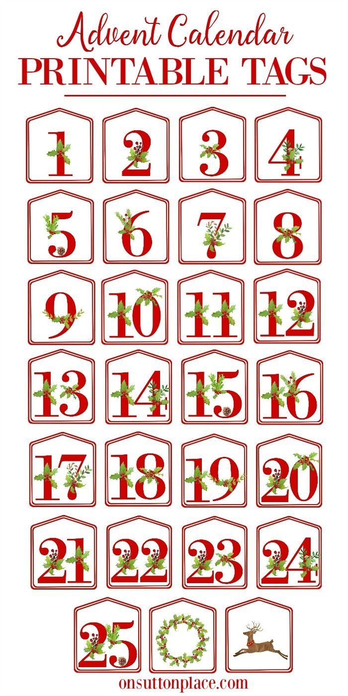 December Printable Calendar Numbers