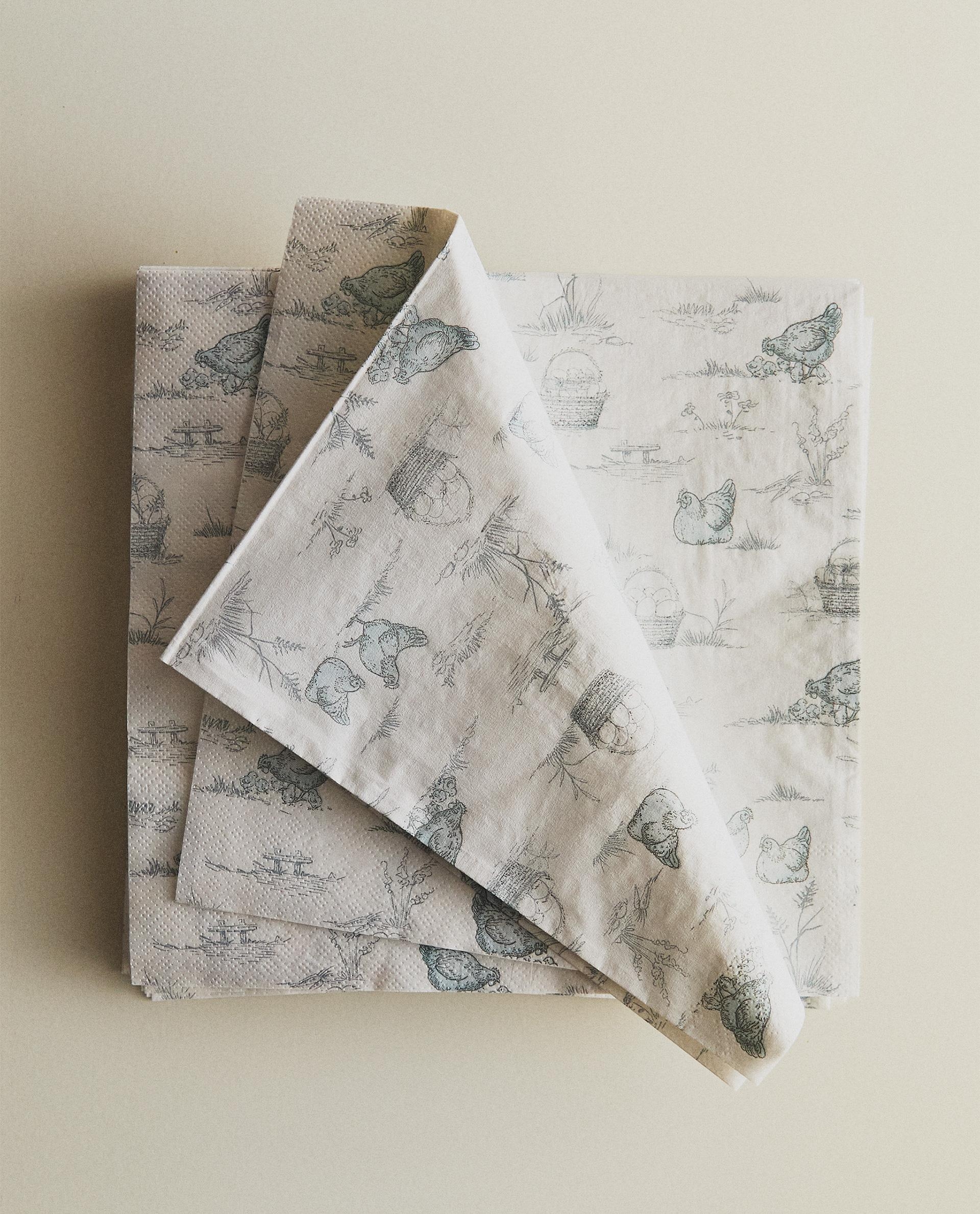 PACK OF PRINTED PAPER NAPKINS PACK OF 20 Zara Home Deutschland