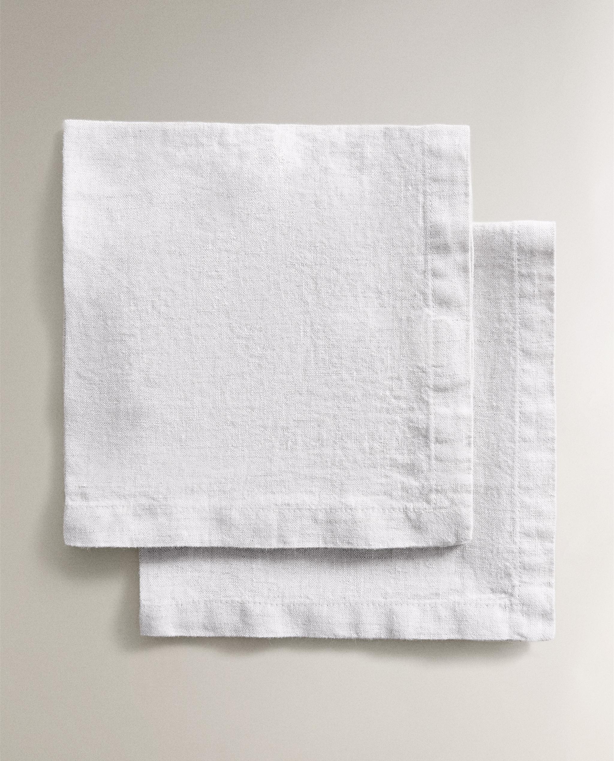 PACK OF WASHED LINEN NAPKINS PACK OF 2 Zara Home Deutschland