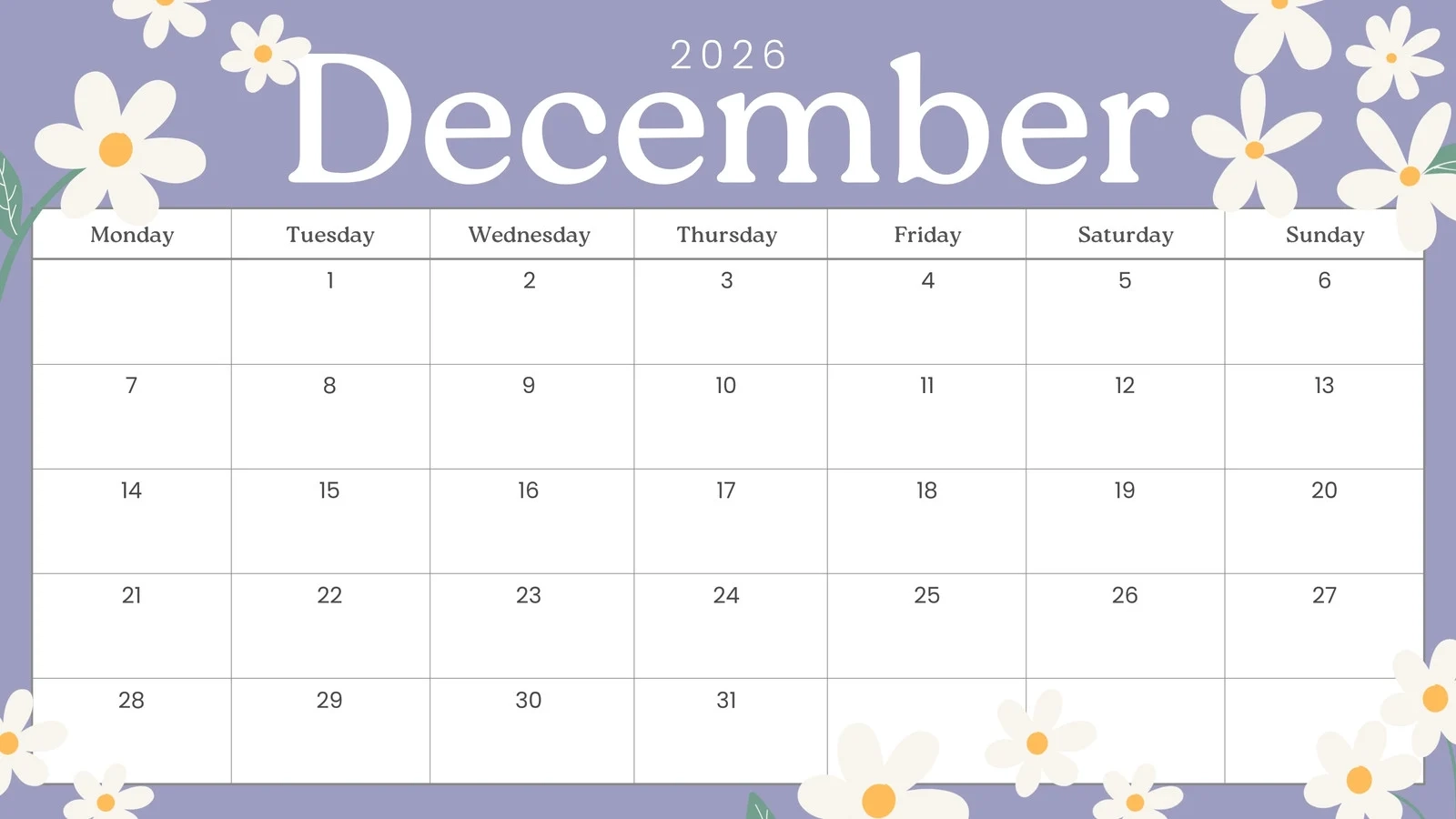 Page 12 Free And Customizable Calendar Templates Canva