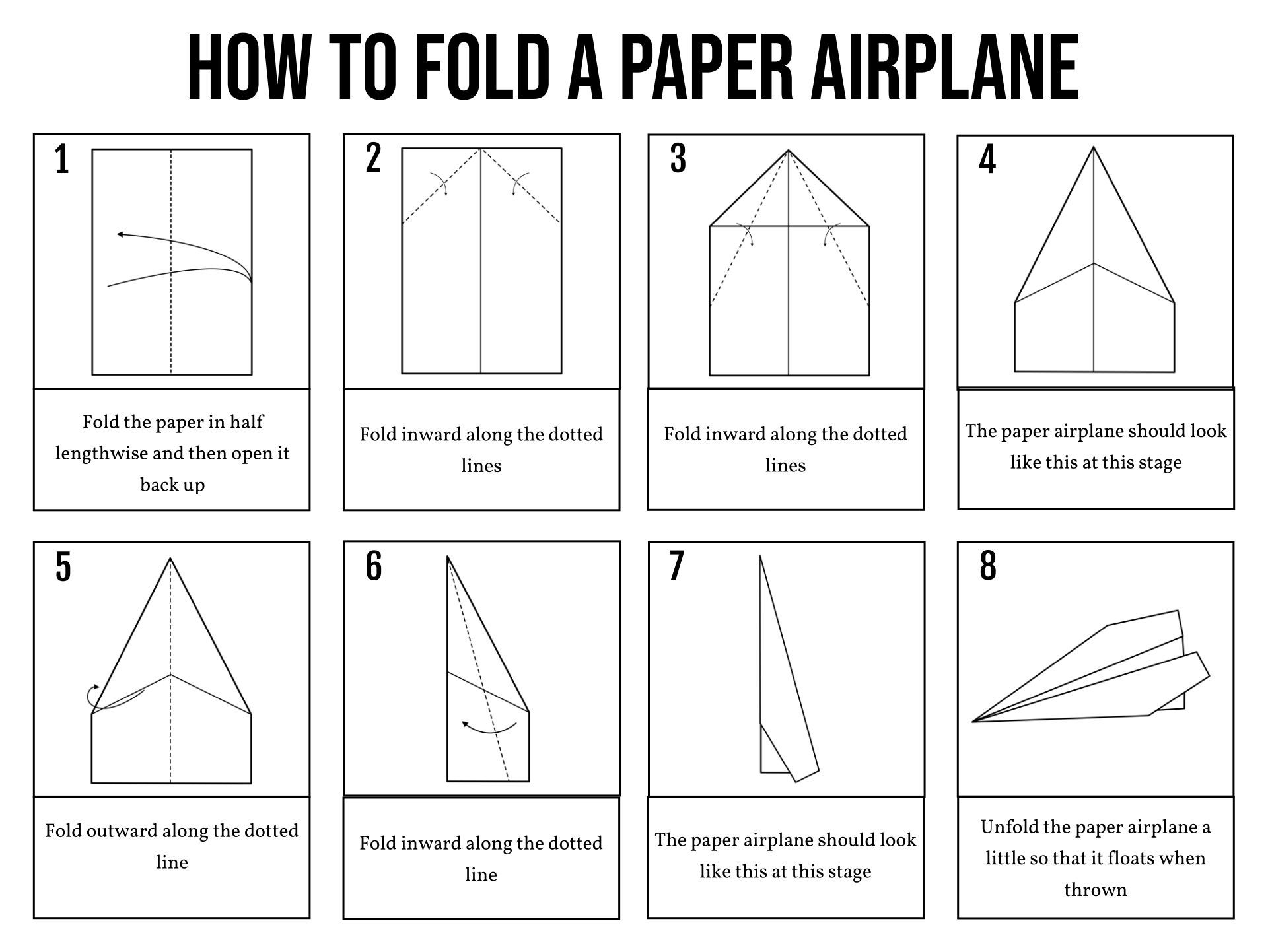 Paper Airplane Template Free Printable Paper Airplane Designs