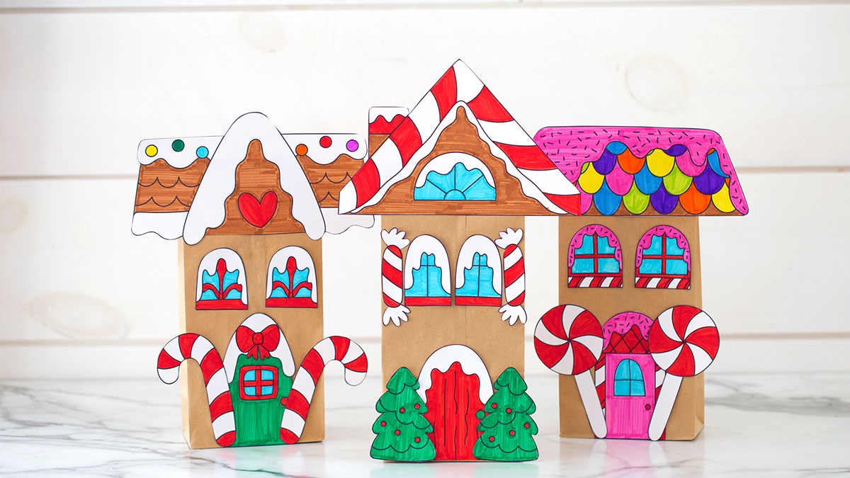 Paper Bag Gingerbread House The Best Ideas For Kids