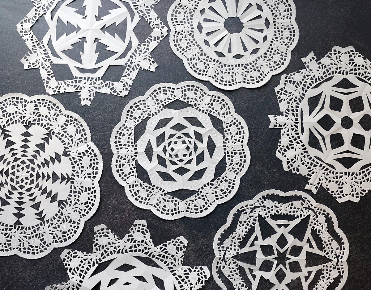 Paper Doily Snowflakes fun Christmas Craft It s Always Autumn