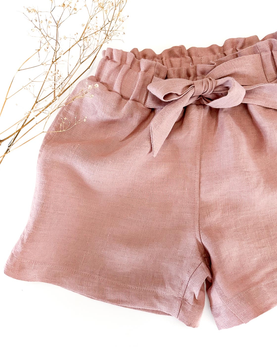 Paperbag Shorts Mit Schleife