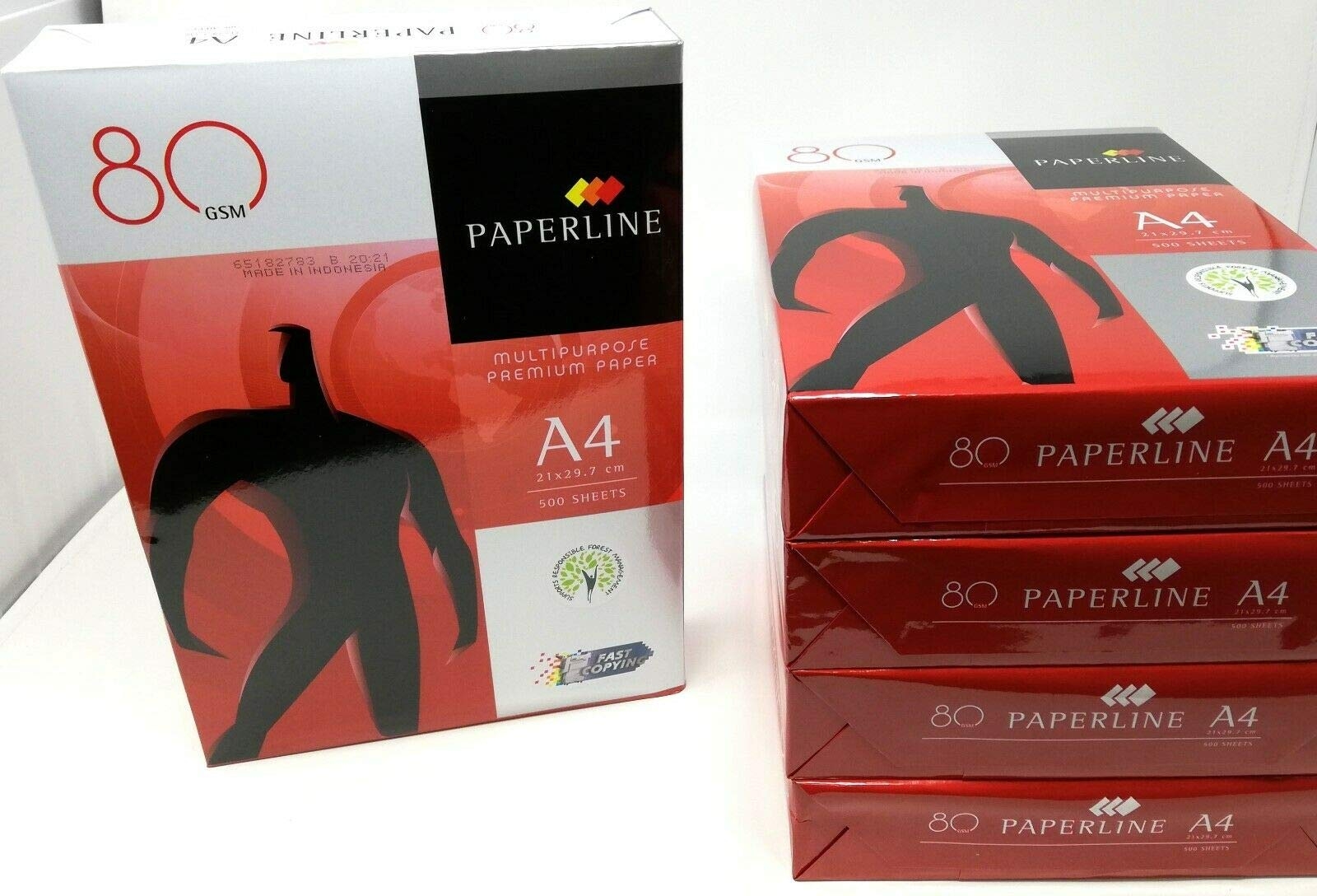 Paperline Premium Druckerpapier DIN A4 80 G m 5x500 Blatt 