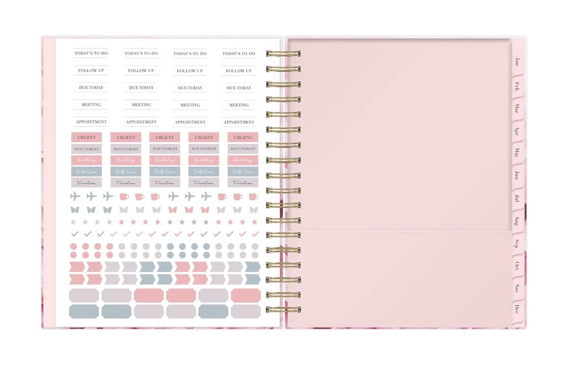 Peony 2026 Daily Planning Calendar 7 X 9 Rach Parcell Blue Sky