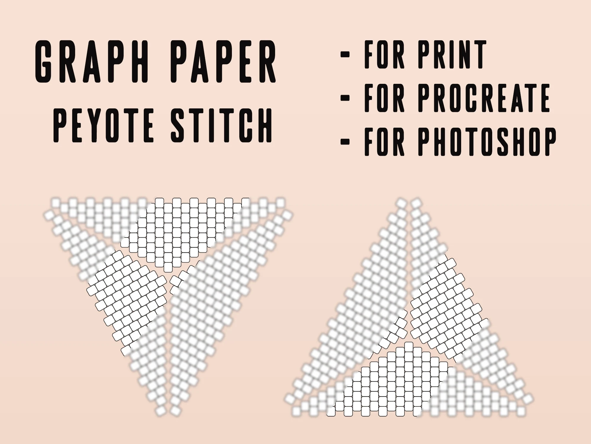 Blank Peyote Stitch Graph Paper
