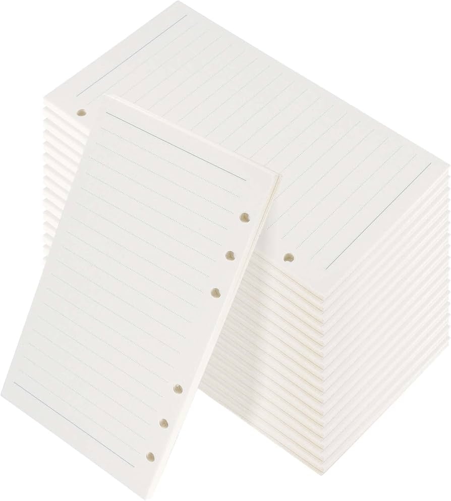 PINGEUI 10 Pack A6 Lined Filler Paper 450 Sheets 900 Pages Ruled 