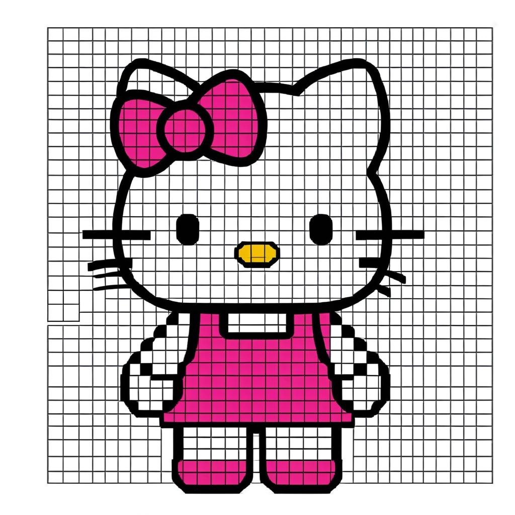 Pixel Art Hello Kitty A Digital Darling