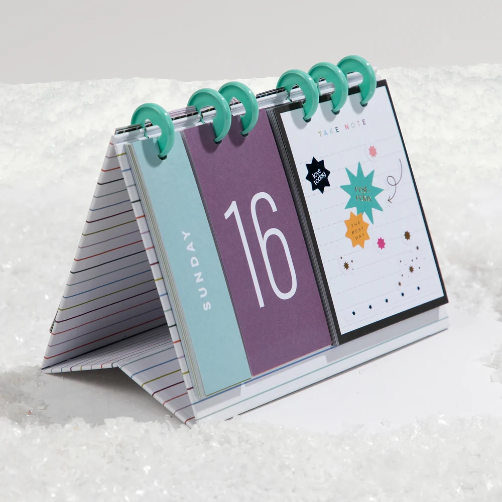 Plan Your Best Life Disc Bound Standing Desk Calendar