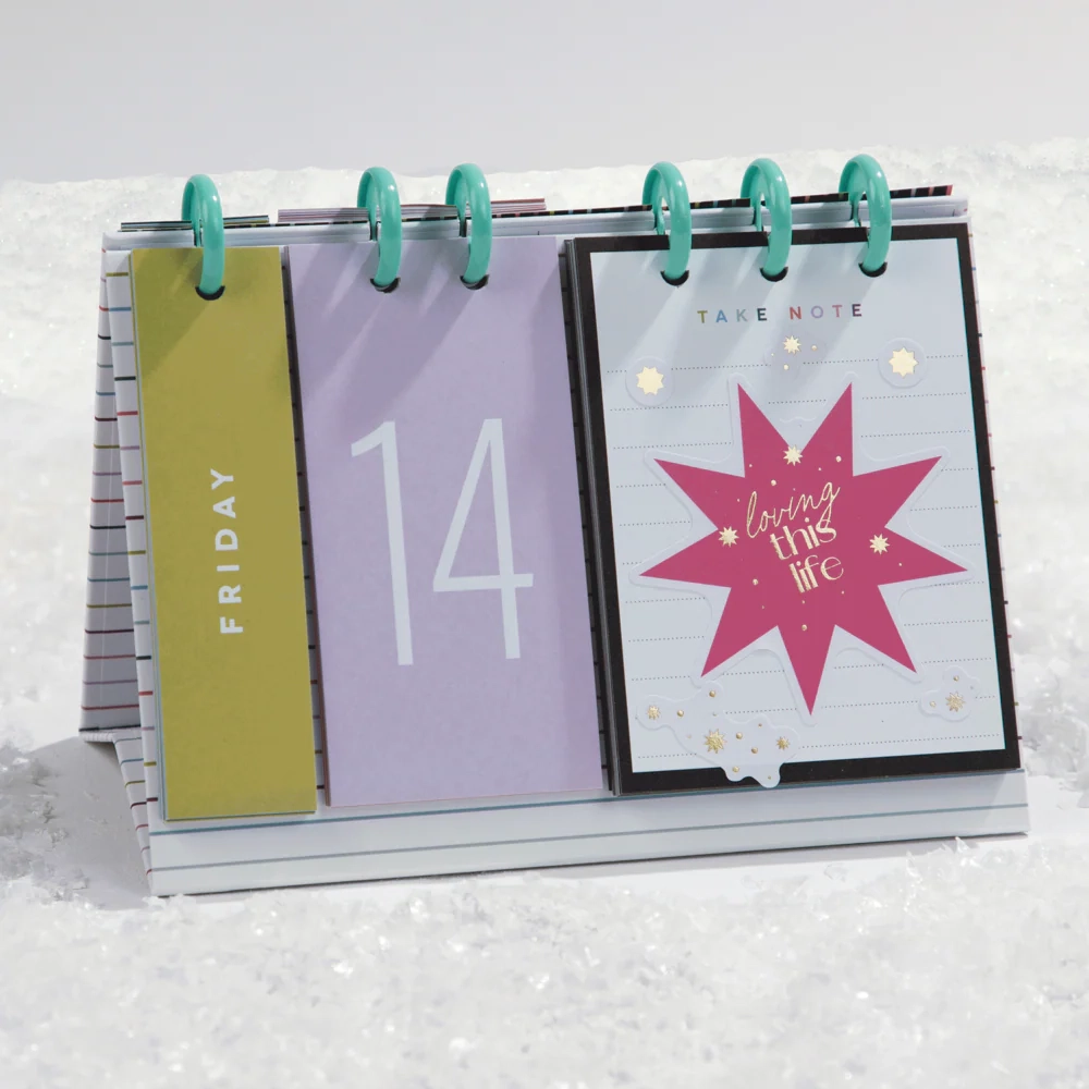 Plan Your Best Life Disc Bound Standing Desk Calendar