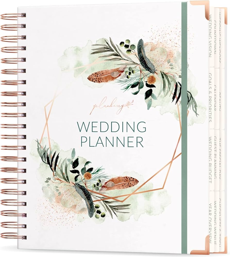 PLANBERRY Wedding Planner Rose Gold Amazon de Stationery amp Office Supplies