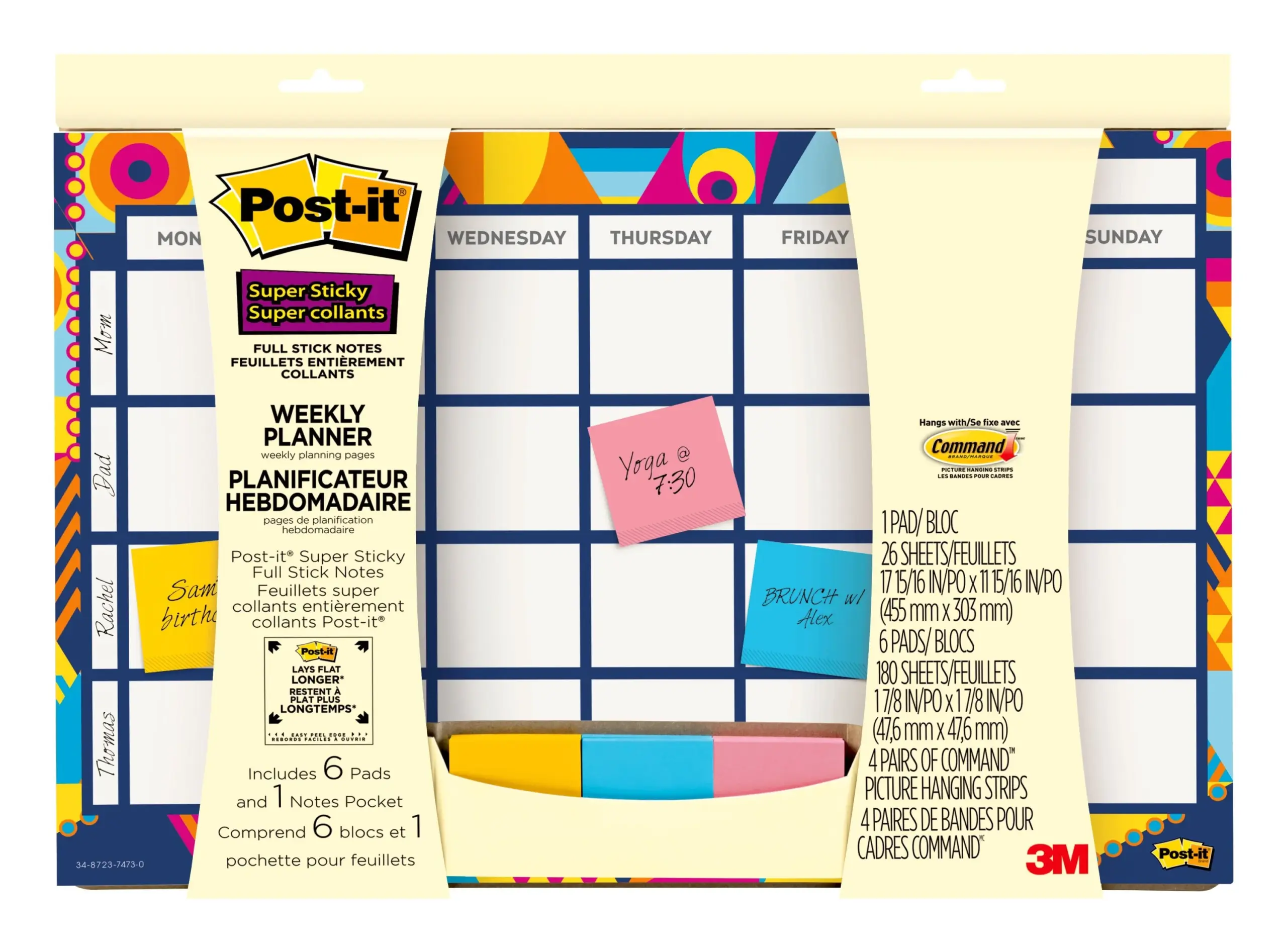 Post it Brandclub Post it Weekly Planner With Post it Super 