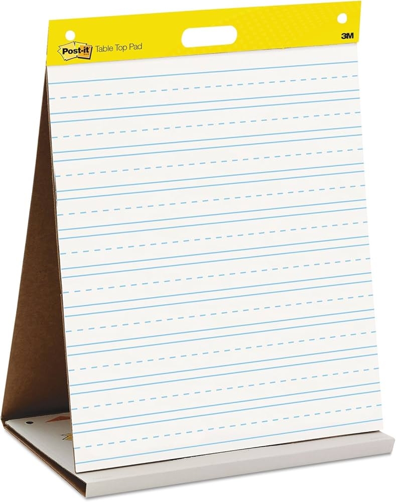 Post it Tabletop Easel Pad 20 X 23 Inches White With Primary 
