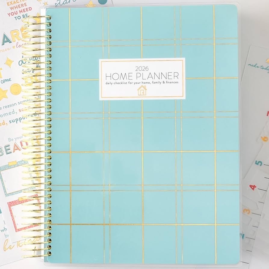 PPP Home Planner 2026 12 Month Weekly Calendar Sunday Start 