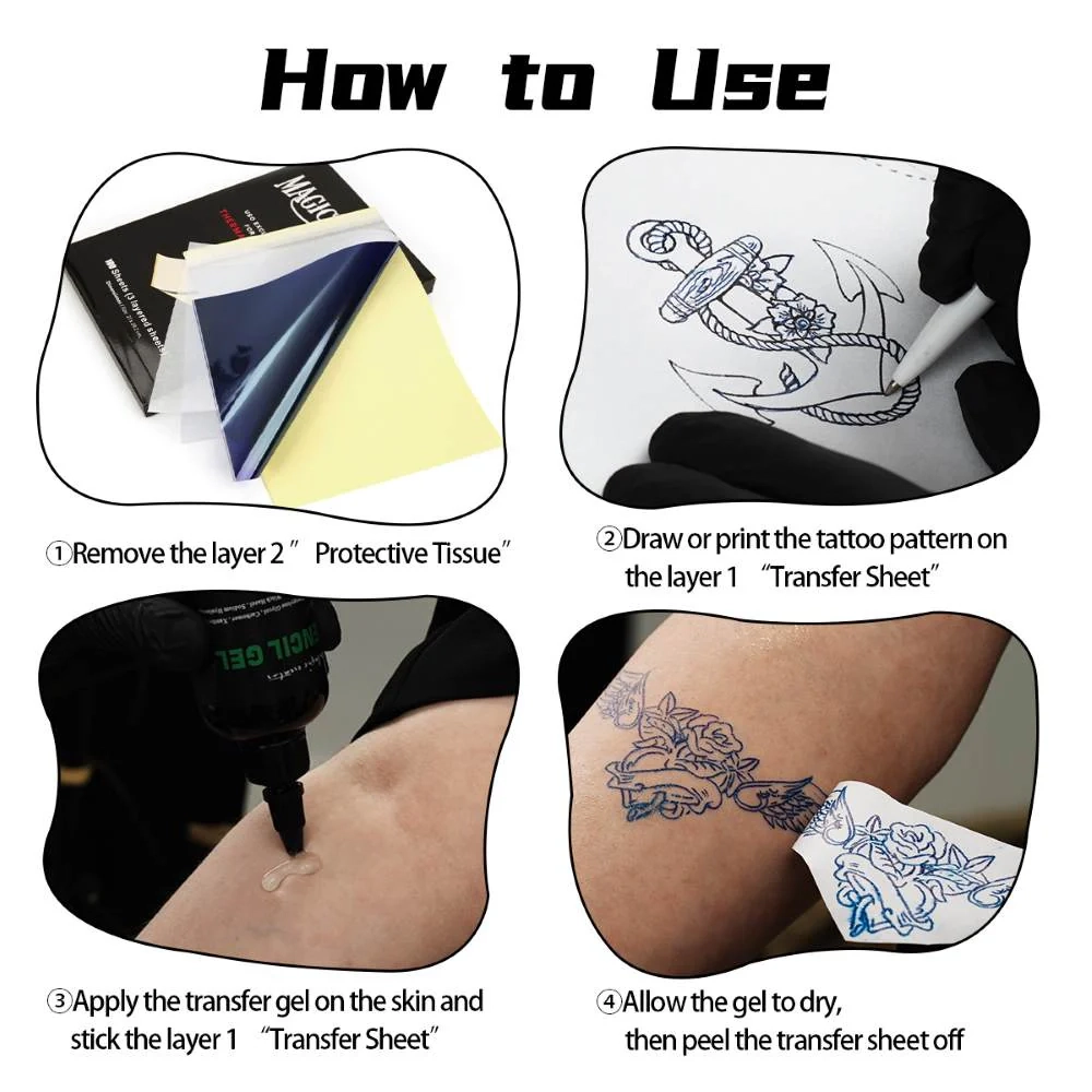 Precision Made Easy Magic Creator Tattoo Stencil Paper Dragoart 