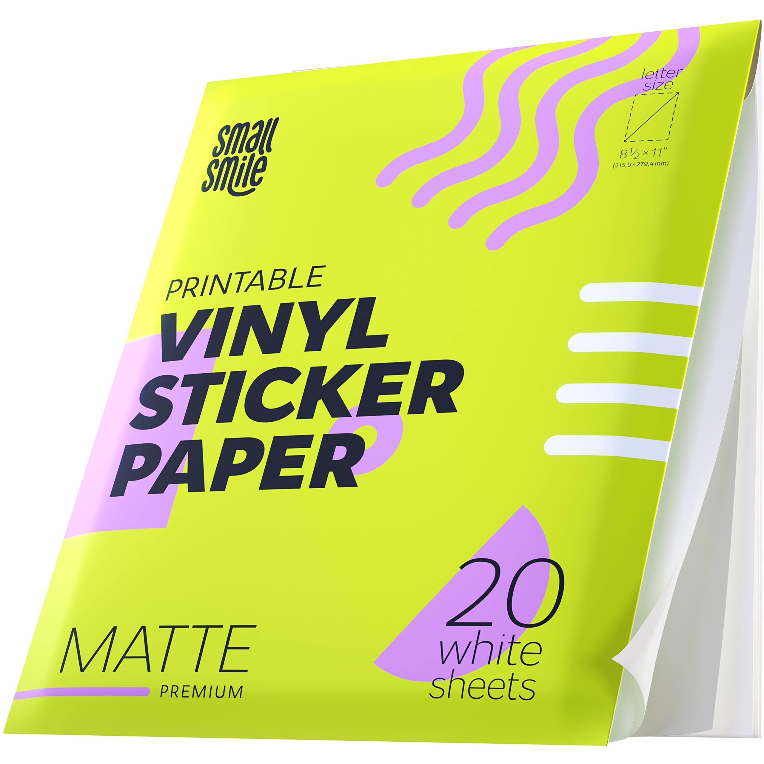 Premium Printable Vinyl Sticker Paper For Inkjet Printer And Laser 