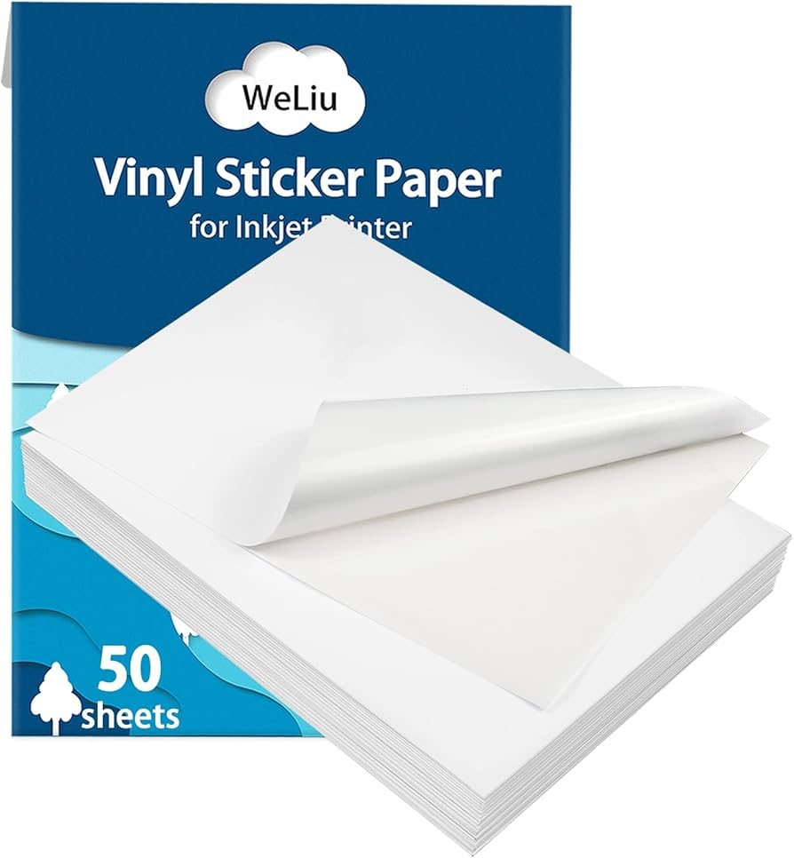 Premium Printable Vinyl Sticker Paper For Inkjet Printers 50 