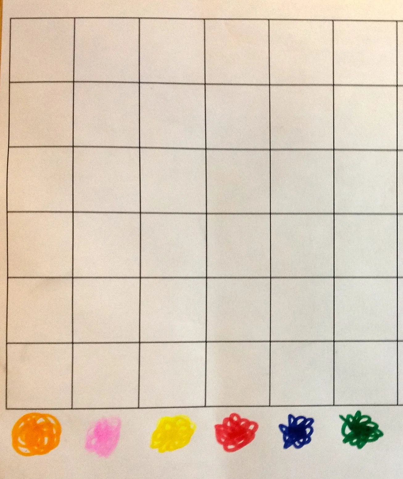 Preschool Math Learning To Graph Our Potluck Family