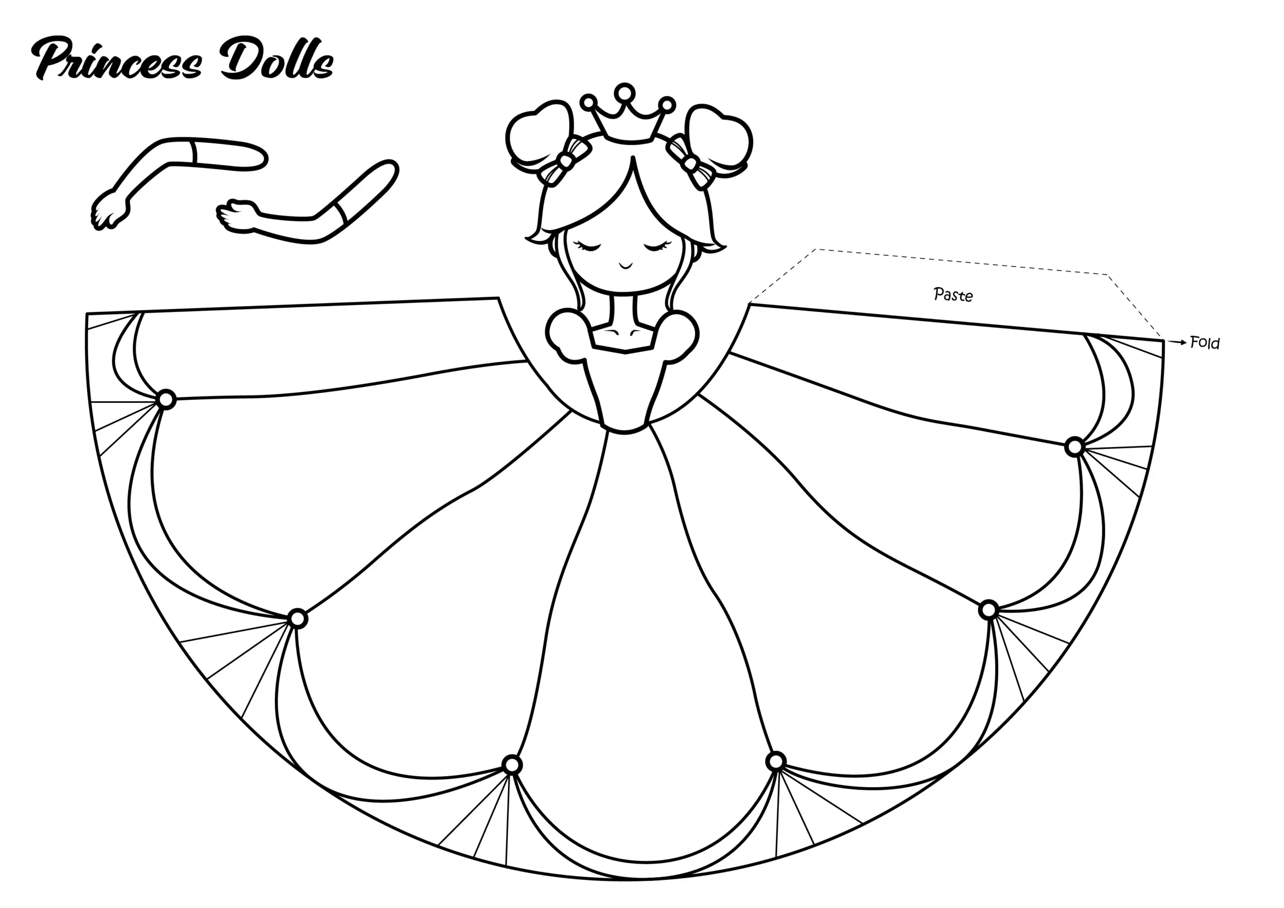 Princess Paper Dolls 24hourprintables