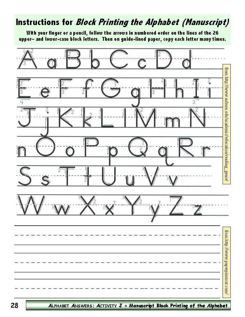 Print Write amp Type Letters Work Life English