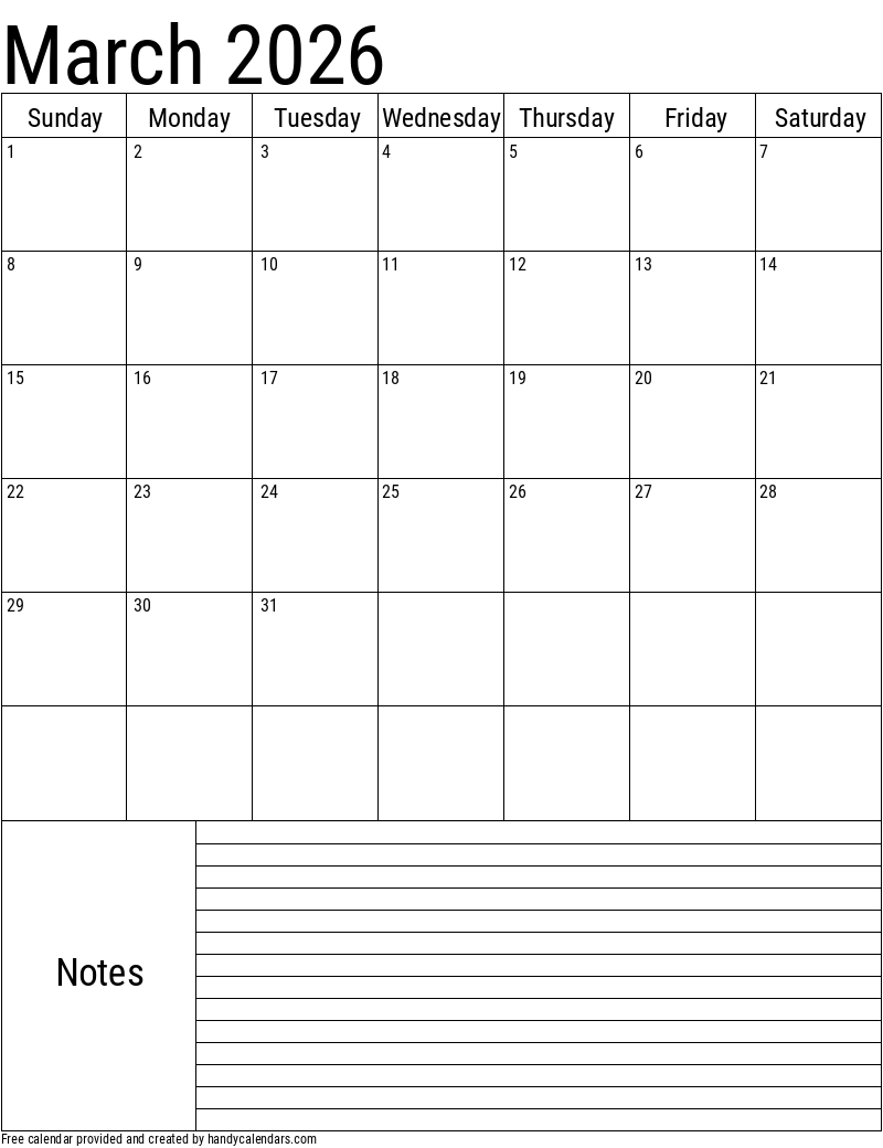 Printable 2026 And 2027 Calendar Templates Handy Calendars