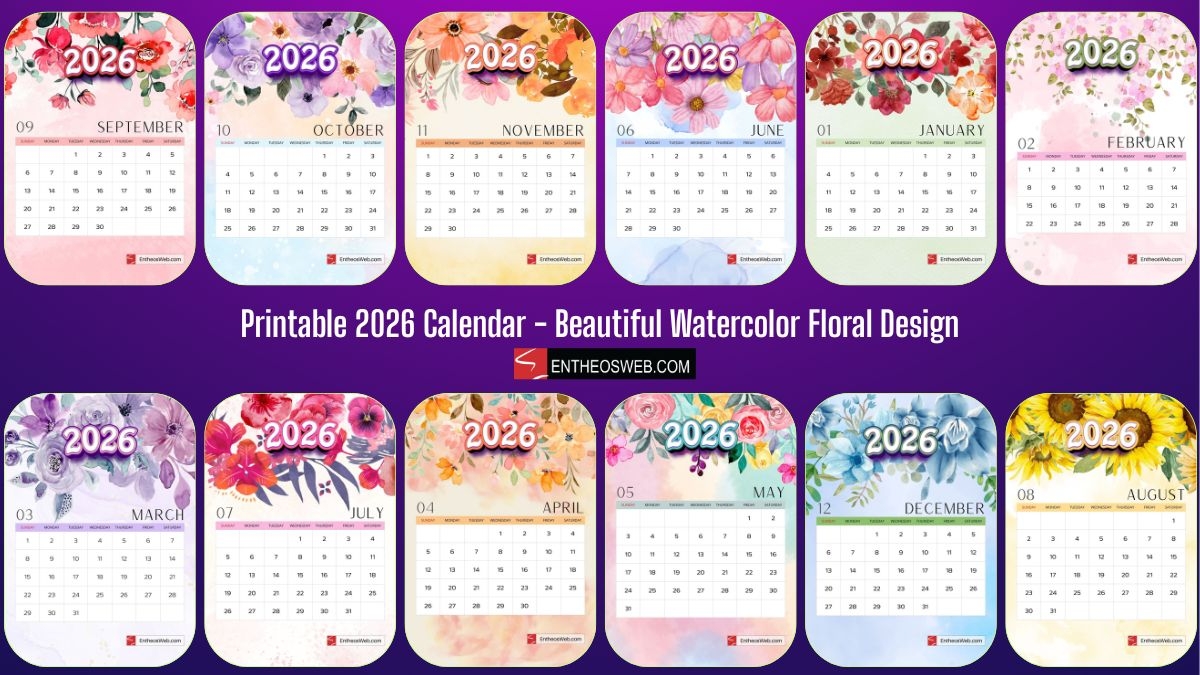 Printable Calendar 2026 With Designs