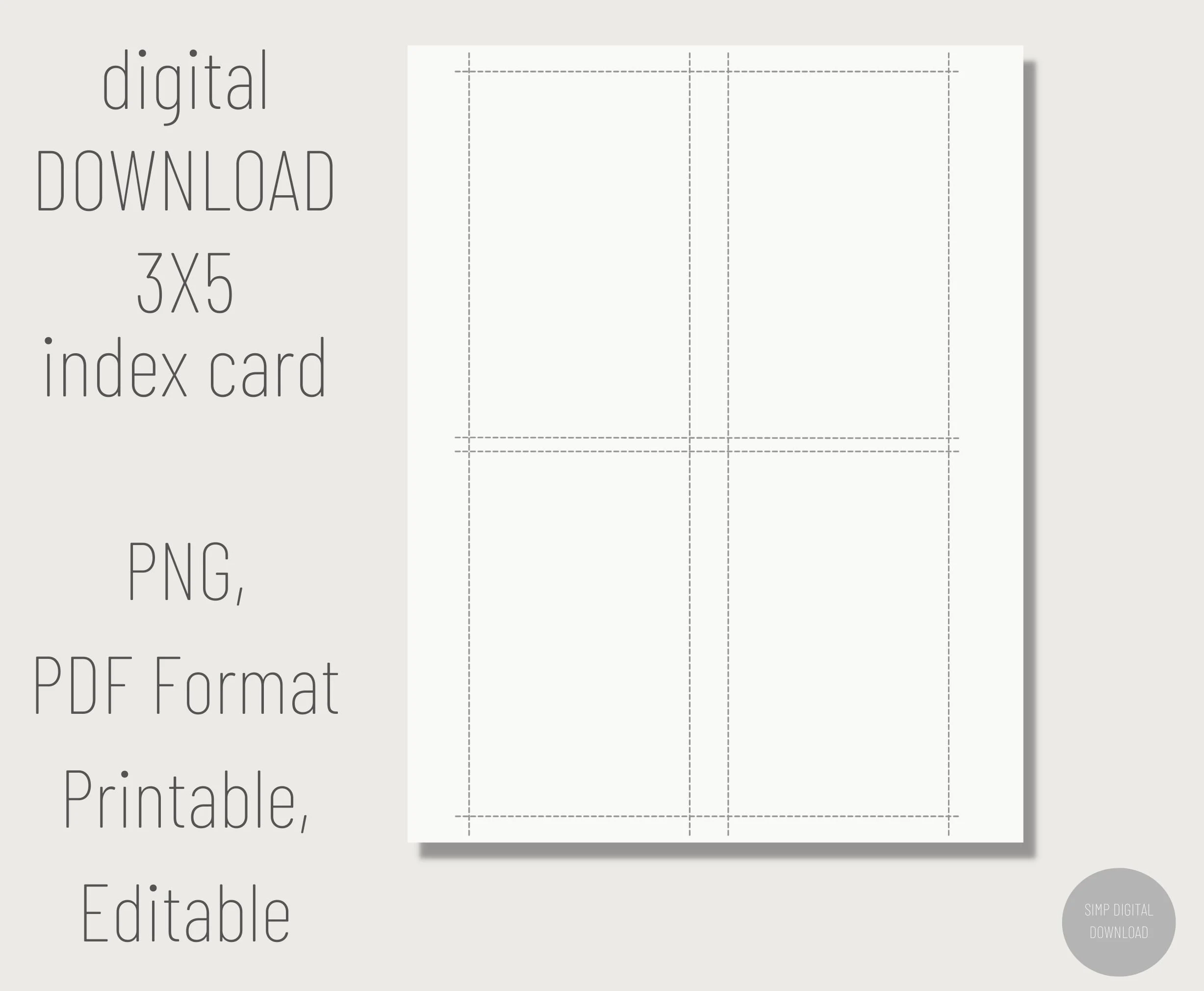 Printable Note Card Paper