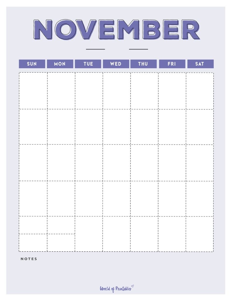 Printable Blank Calendar Templates World Of Printables