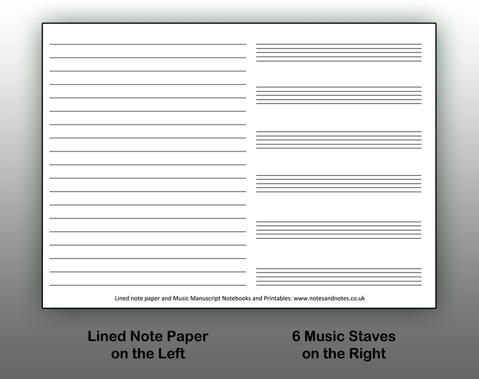 Music Line Paper