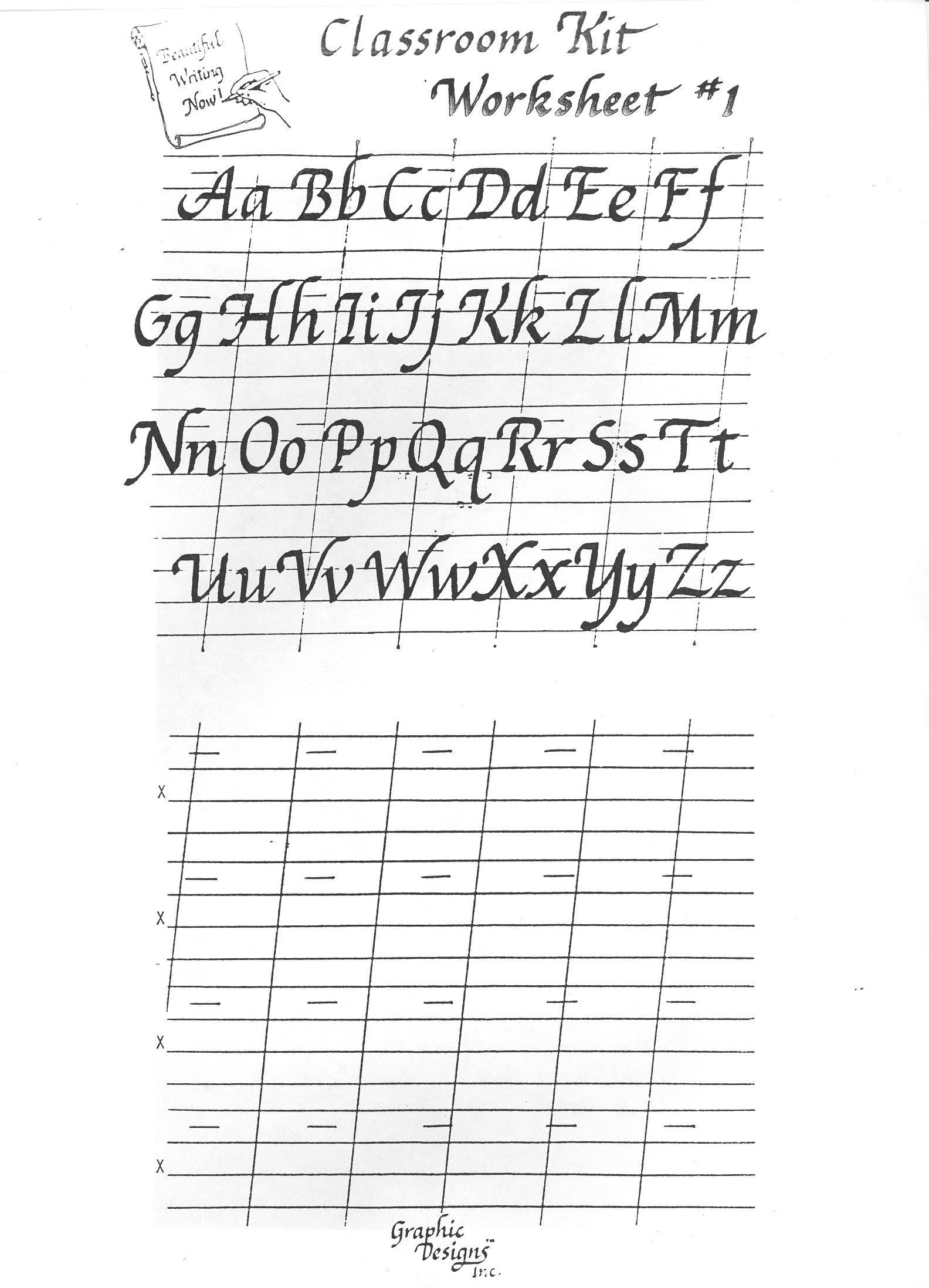 Printable Calligraphy Practice Paper Improve Your Penmanship