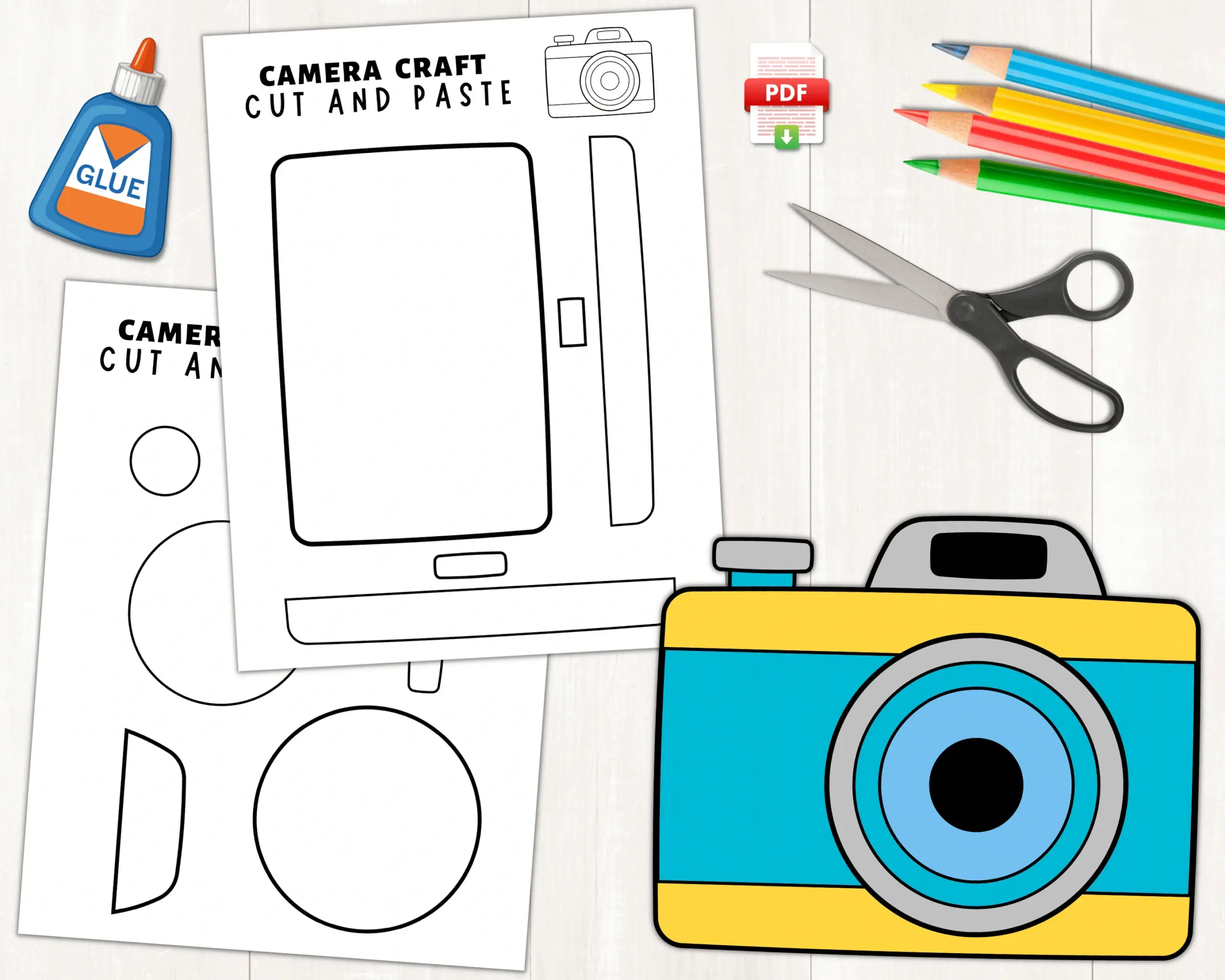 Printable Paper Camera Template