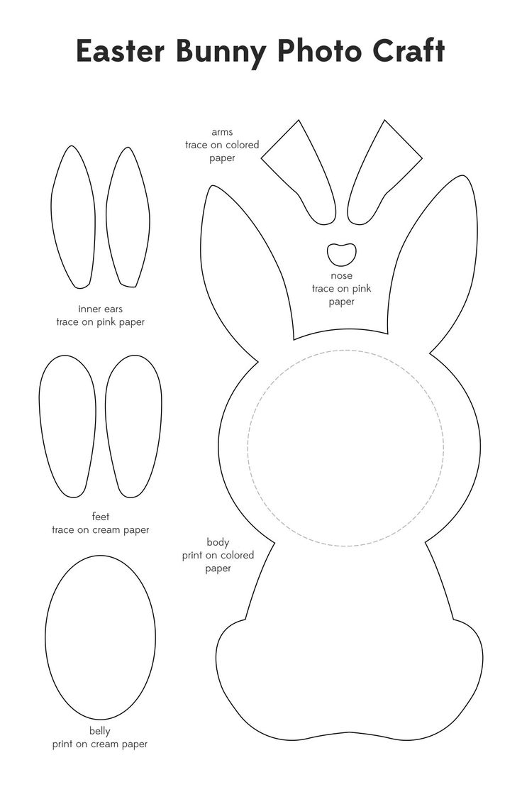 Printable Easter Bunny Crafts Easter Printables Free Easter 
