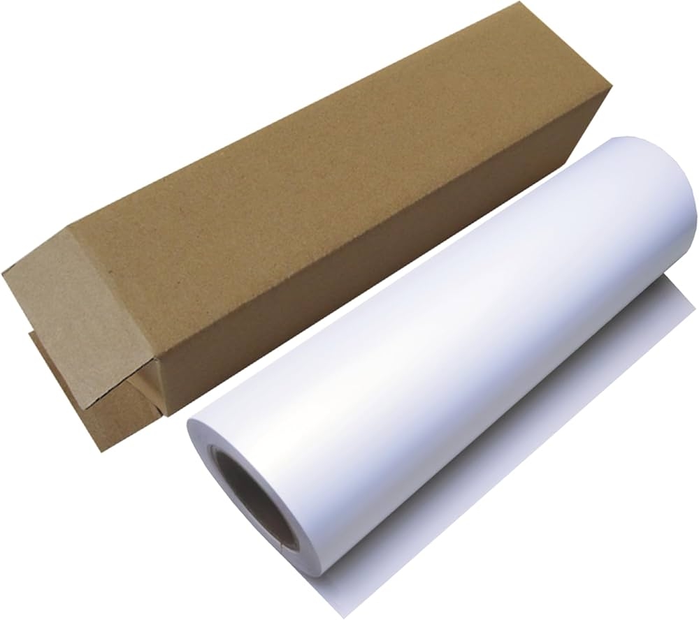 Printable Glossy White Vinyl Sticker Paper Roll Size 17 X 14 