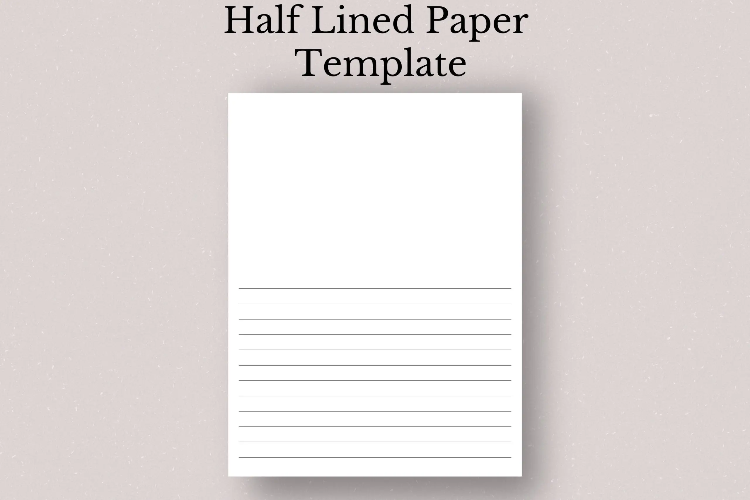 Printable Half Lined Paper Storytelling And Drawing Paper 