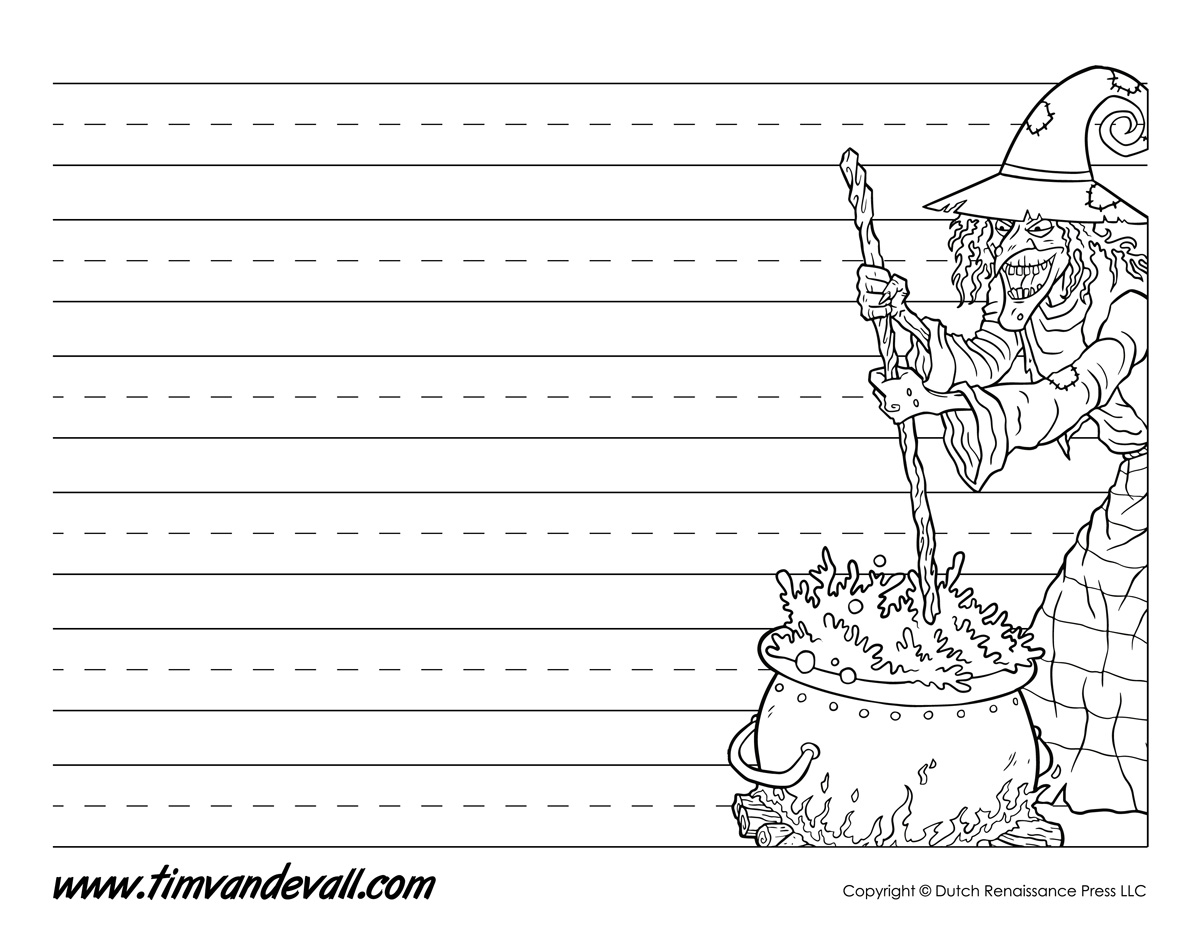 Printable Halloween Writing Paper Halloween Printables