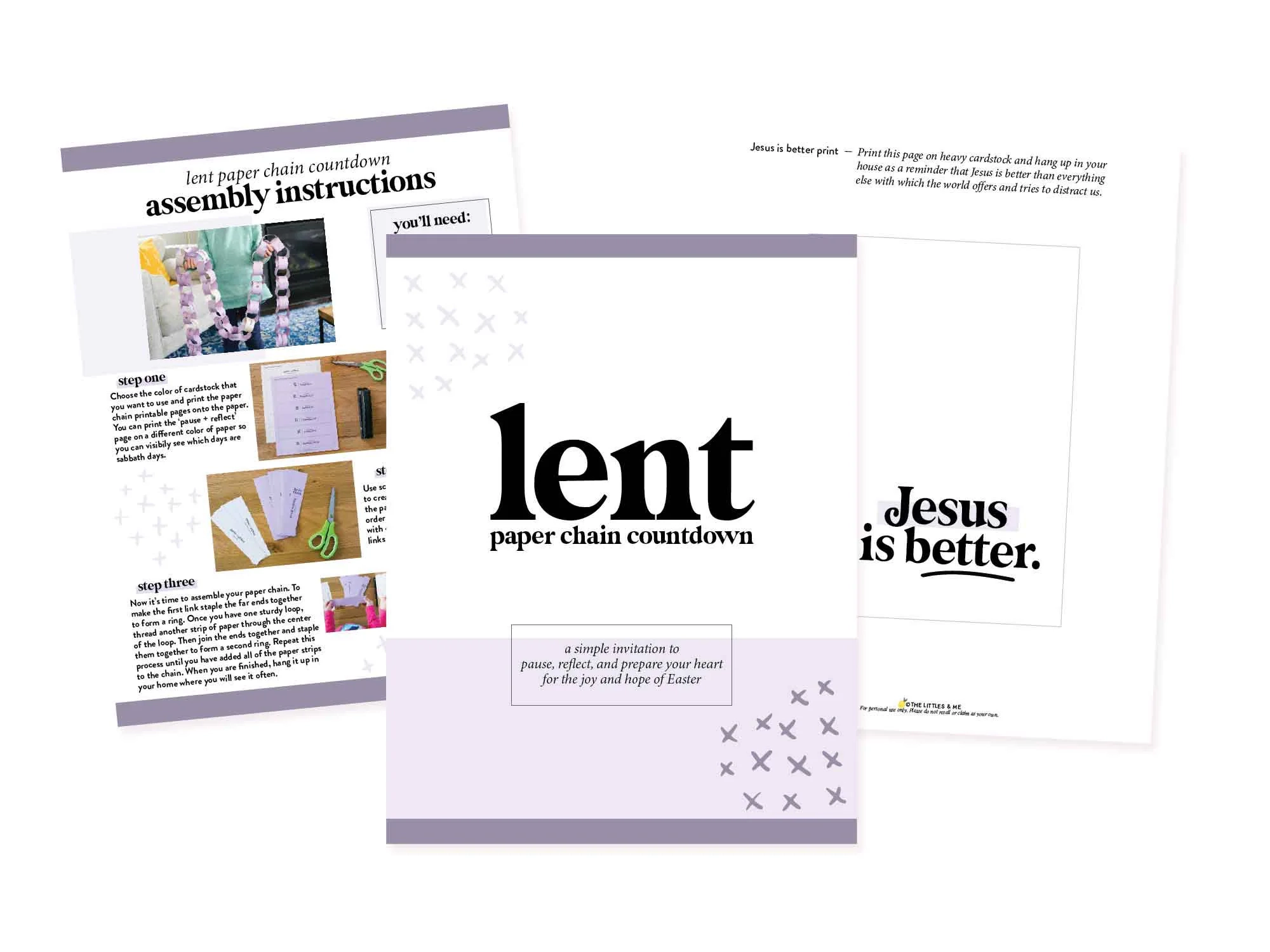 Lent Paper Chain Printable