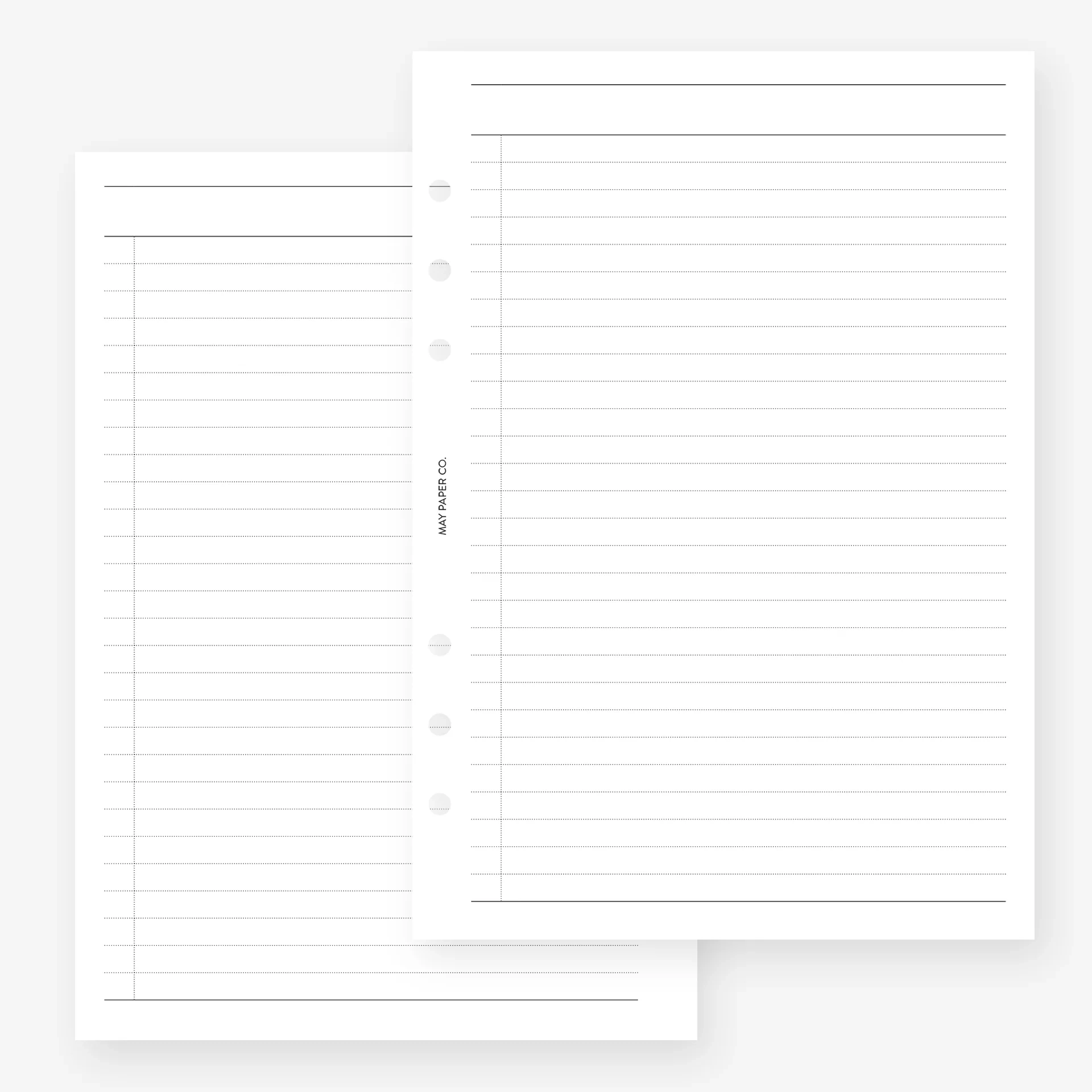 Lined Paper Margin