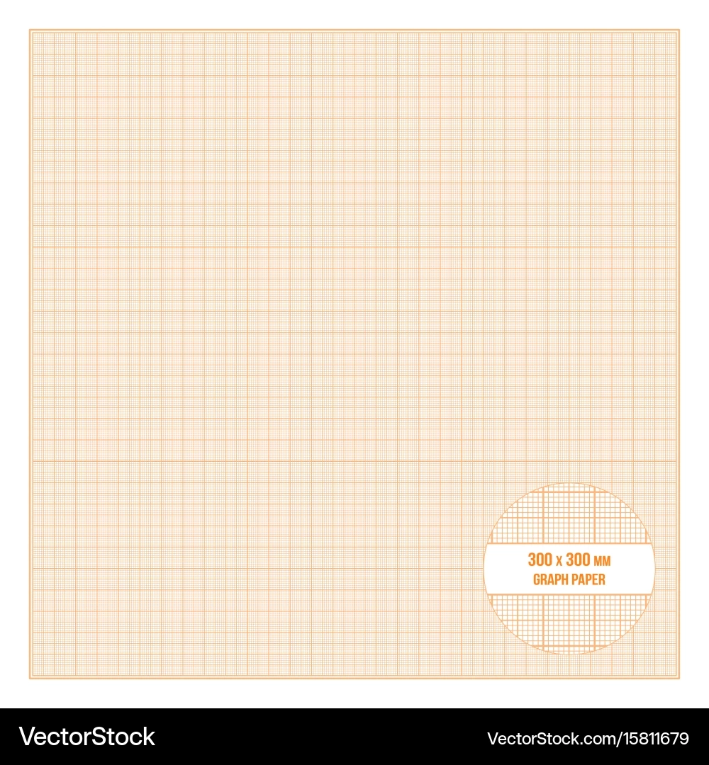 Printable Metric Graph Paper 30x30 Cm Size Royalty Free Vector 