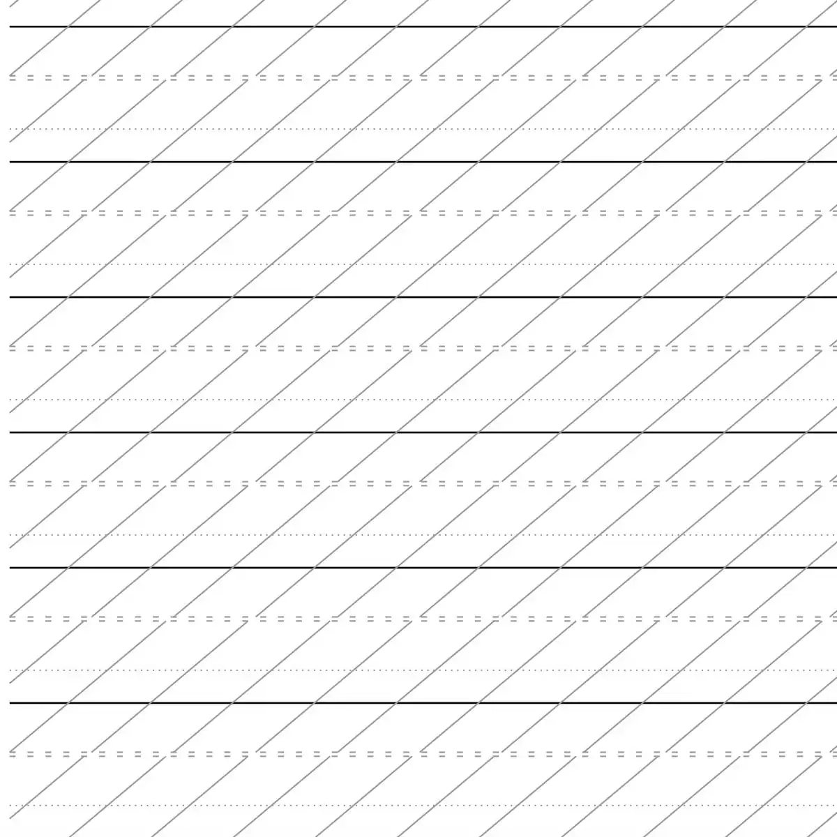 Printable Modern Calligraphy Practice Sheet Etsy